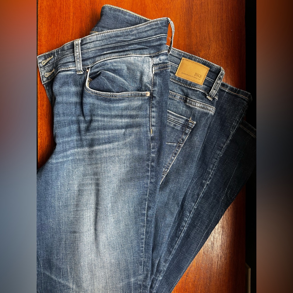 BKE Blue Jeans with Natural Fading
